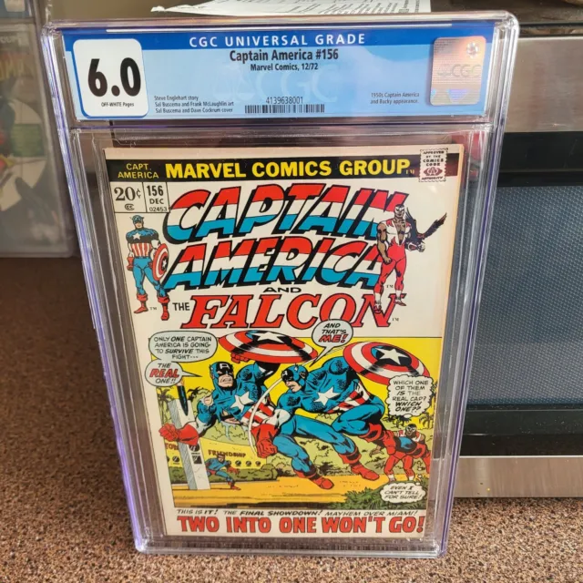 Captain America #156 Marvel CGC 6.0 FN Fine (1972) Sal Buscema Cover