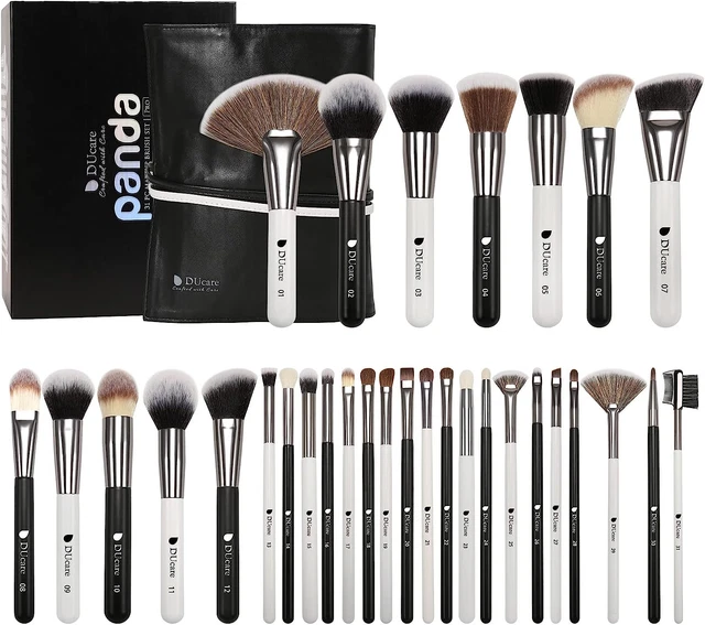 Set Pennelli Make up Professionali Da 31 Pezzi Con Borsa Kit Di Pennelli per Occ