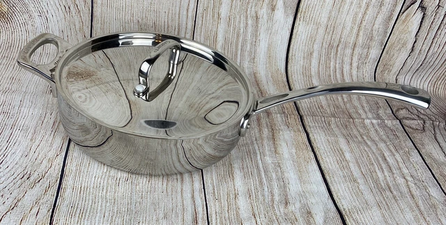 Cuisinart MultiClad 10-Inch Skillet with Helper Handle & Cover Induction Ready