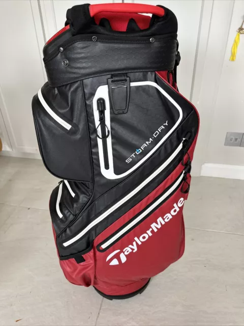 TaylorMade Storm Dry Cart Bag Golf Waterproof Bags Red  Black - Brand New