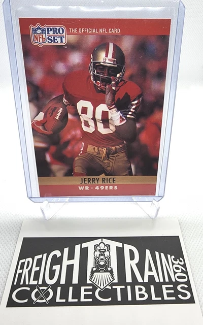 1990 PRO SET Jerry Rice #295 Football San Francisco 49ers comme neuf ...