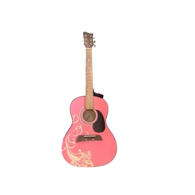 First Act Acoustic Pink Flower Guitar Style MG3012 with Strings