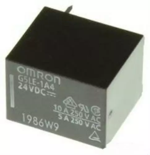 Omron G5LE-1A4-E DC24 PCB Mount Power Relay SPST 250V 10A Contacts 24VDC *New*