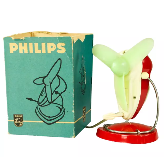 Philips Tisch Ventilator HA 2728 ungebraucht NOS OVP Design Vintage 50er 60er