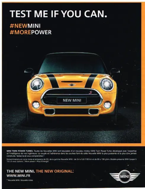 Publicite Advertising 0105  2014  La  Mini Power Twin Turbo