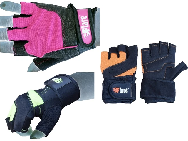 Flaresports Weight Lifting Gym Gloves BodyBuilding Training Fitness Workout