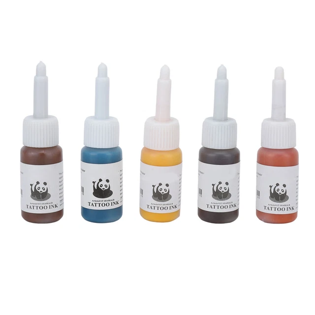 10 pz set inchiostro tatuaggio body art 5 ml pelle kit pigmenti tatuaggi di lunga durata micro Kf9