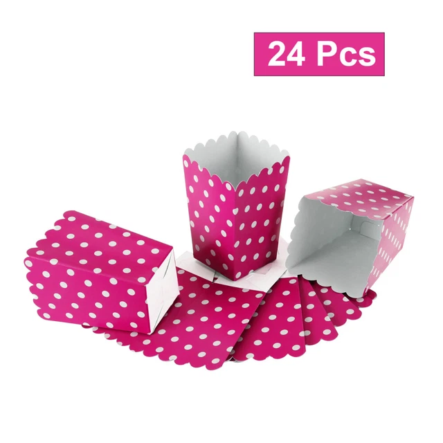 FINEASY 40 Pezzi Scatole Sacchetti Pop Corn, Mini contenitori per