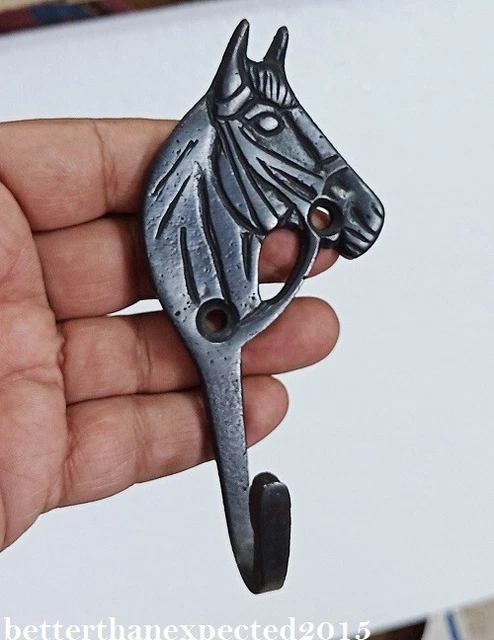 Horse Wall Hook Brass Coat Hook Hanger Ranch Equestrian Mid Century Modern decor