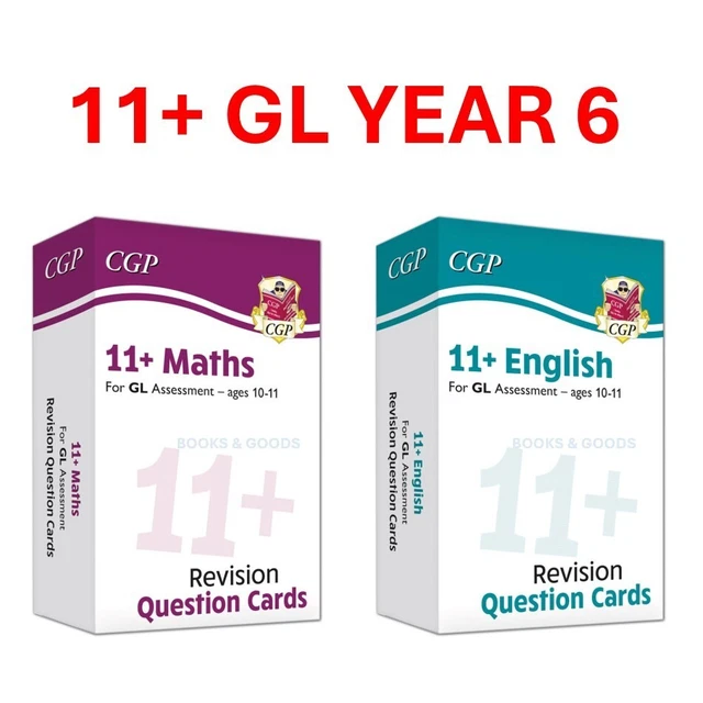 11 PLUS YEAR 6 GL Assessment Maths English Practice Question Card Ages ...