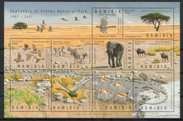 [G80.458] Namibia 2007 : Wild Fauna - Good Very Fine MNH Sheet