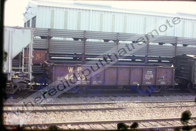Original Slide Western Pacific WP 4425 Gondola Proviso ILL 8-88