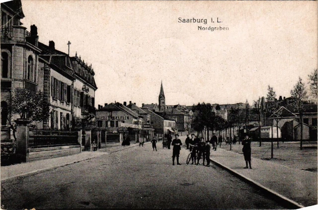 CPA AK SARREBOURG - SAARBURG i. L. - Nordgraben (387664)