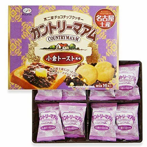 Japanese Popular sweets NAGOYA COUNTRY MA'AM Ogura toast flavor 16 pieces / 6364