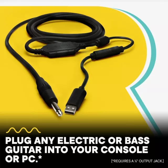 Rocksmith Real Tone Cable works with All Consoles with Rocksmith Game - New! 3