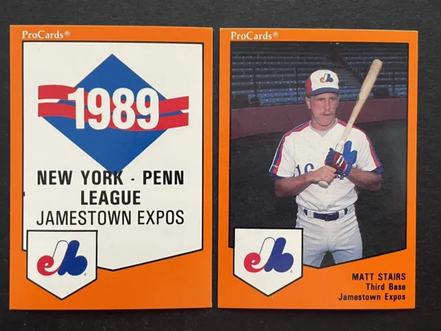 1989 JAMESTOWN EXPOS Pro Cards Set Break **YOU PICK*** MONTREAL EXPOS Short A