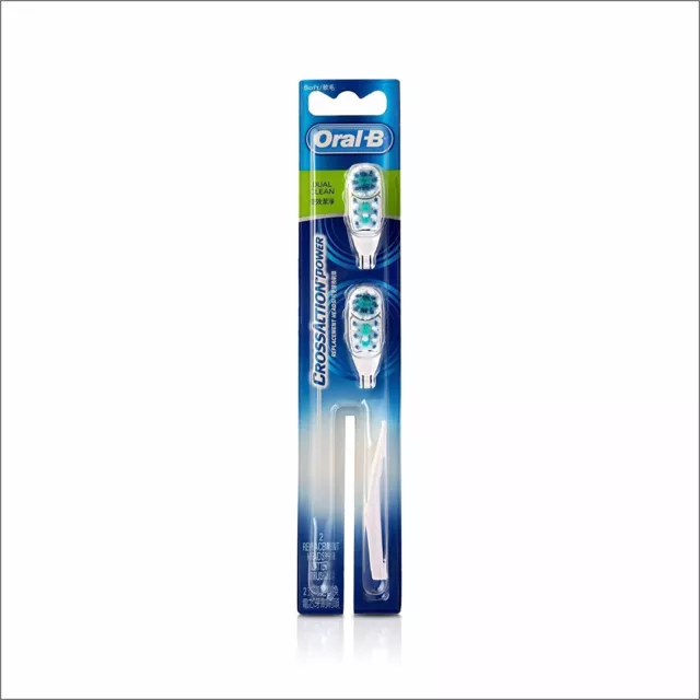 Oral B Cross Action Power Toothbrush Whitening Replacement Head (Soft)