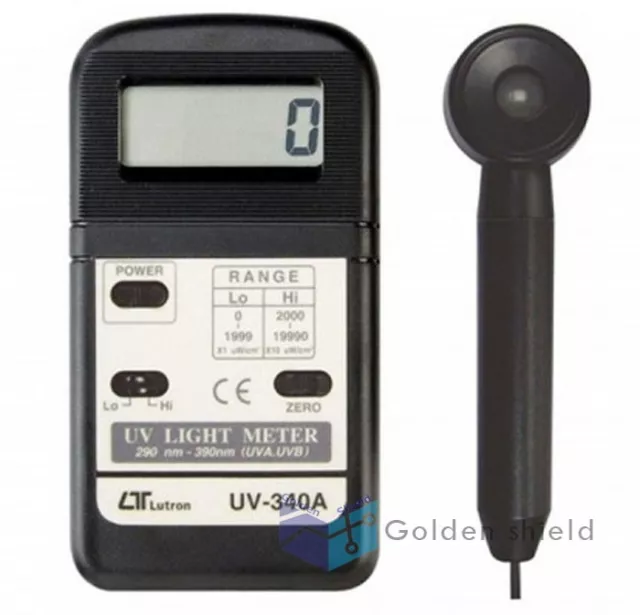 Digital Pocket UV Light Meter Tester LUTRON UV-340A UVA&UVB Measure Tools✦Kd