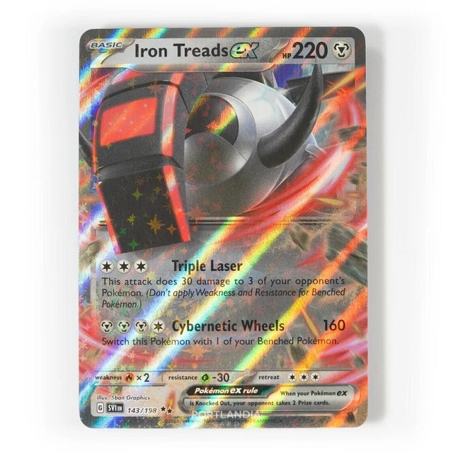 pokemon cards tv animation edition value 233/198 - Iron Treads ex Pokemon Card
