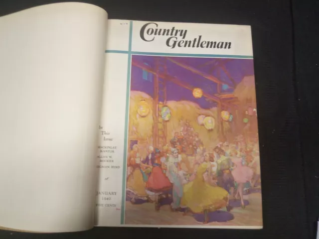 1940 January-December Country Gentleman Bound Magazine Volume - R 729J