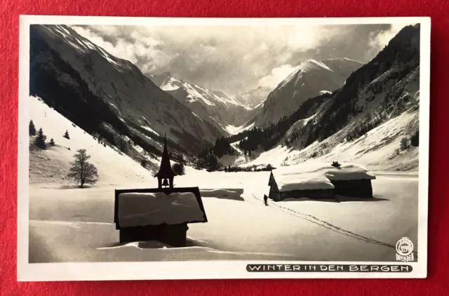 Walter Hahn Foto AK Nr. 9199 Bayern um 1940 Winter in den Bergen ( 109561