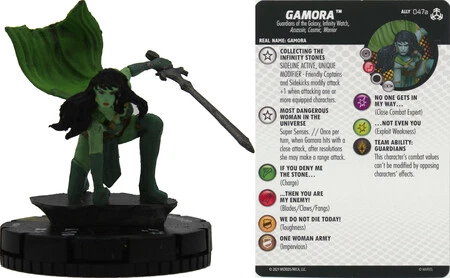 Gamora #047a Super Rare Avengers War of the Realms Marvel Heroclix Near