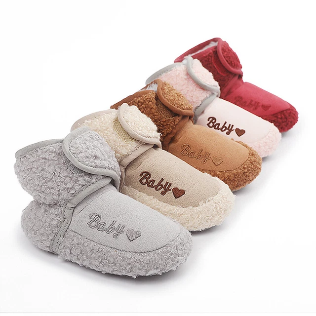 Scarpe scarpe calze antiscivolo calde 0-18 mesi bambine bambine bambine bambine bambine