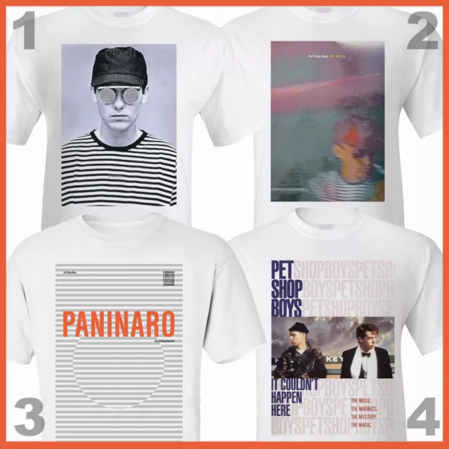 PET SHOP BOYS - Paninaro, Disco, Suburbia. Fan T-shirt. 1980s