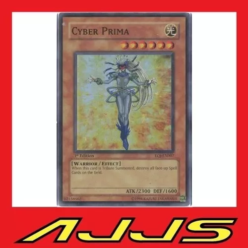 YuGiOh CYBER PRIMA | EOJ-EN007 Super Rare | 1st Edition Mint/NM