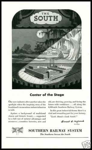 1949 vintage ad for Southern Railway System