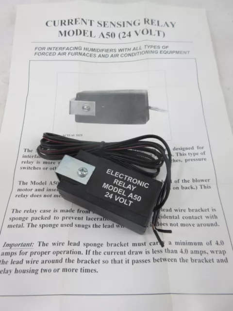 Humidifier A50 Electronic Current Sensing Relay 24V Skuttle General Aprilaire