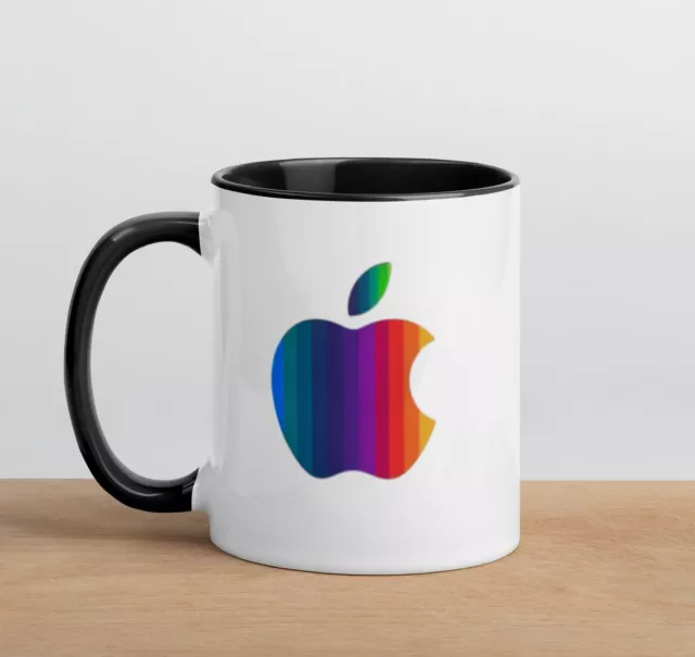 iPhone Logo Coffee Mug - Colorful Apple Design - Office Decor - Perfect Gift