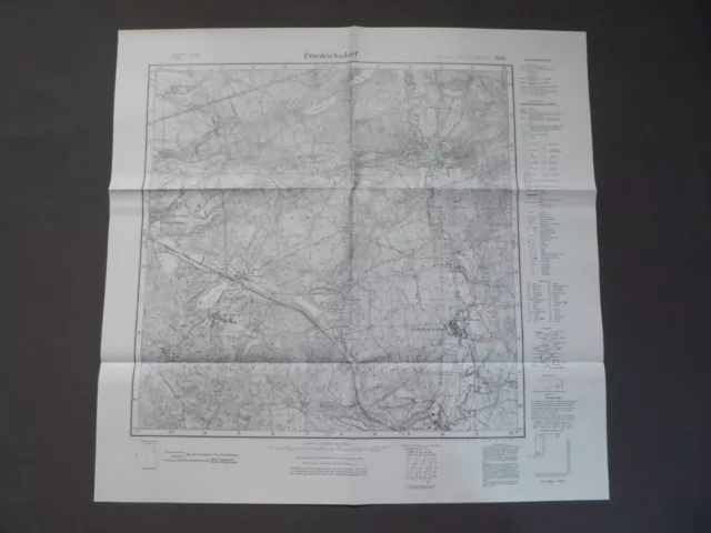 Landkarte Meßtischblatt 3061 Friedrichsdorf, Przeborowo, Friedeberg, Polen, 1936