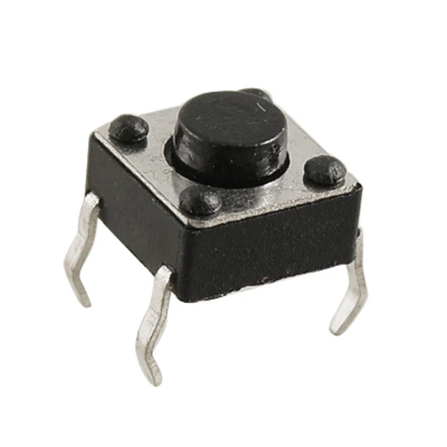 20pcs Stroke Tactile Switch 4 Pins DIP Through Hole Microbutton 6x6x4.3mm