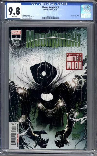Moon Knight #3  1st Appearance of Hunter's Moon Marvel 1st Print CGC 9.8