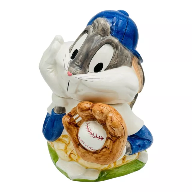 Warner Brothers Bugs Bunny Baseball Cookie Jar Certified International VINTAGE