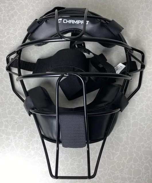 Champro Adult Umpire Mask - 27 oz. CM63B Black - Protective Umpire Gear - New