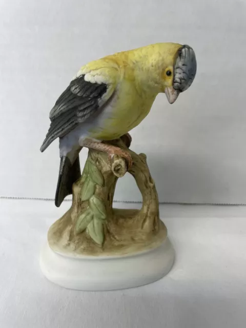 Lefton China Hand-Painted Gold Finch Bird Figurine