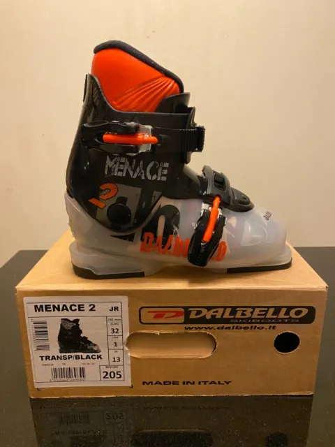 Dalbello Menace 2 Ski Boots Excellent Condition Size 205/ Kids 2017 Model Year