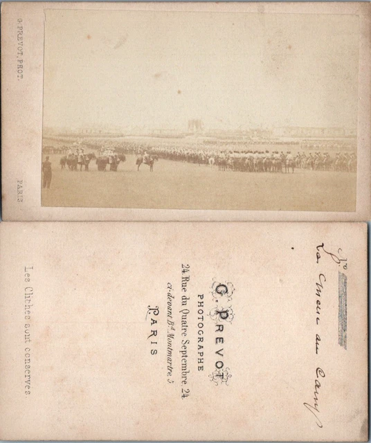 Vieux Portrait De Militaire, Malfait Dunkerque – Tirage Albuminé CDV D'époque Circa 1880
