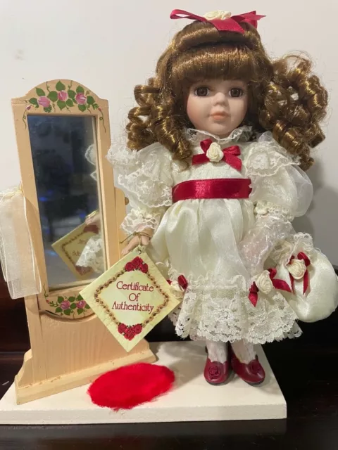The Collectors Choice Standing Doll series by DanDee, Fine Bisque Porcelain 11”T