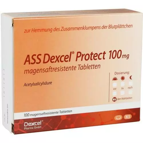 ASS Dexcel Protect 100 mg magensaftres.Tabletten 100 St. PZN 09318809