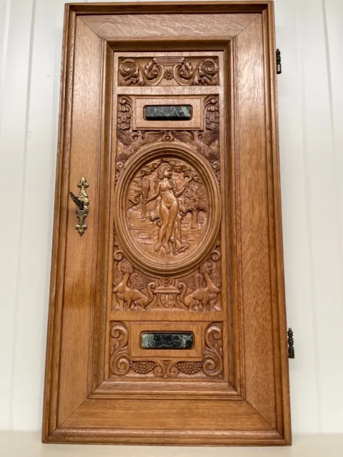 Exceptional Neo Renaissance Door with griffin & marble inlay 2