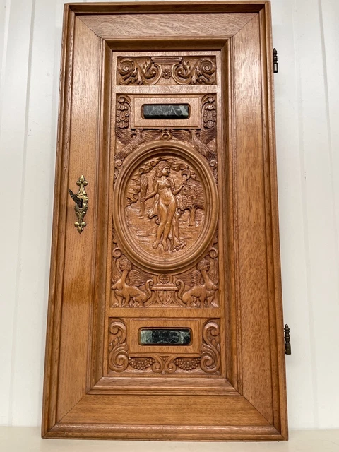 Exceptional Neo Renaissance Door with griffin & marble inlay 2