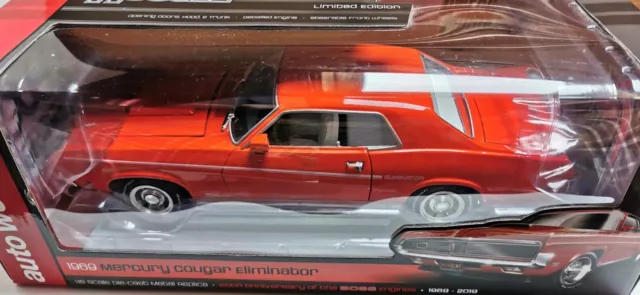 1:18 Auto World 1969 Mercury Cougar Eliminator - competition orange