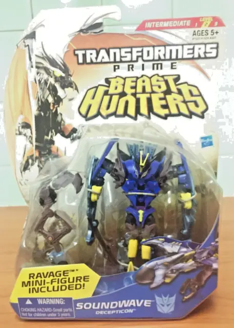 Transformers Prime Beast Hunters Deluxe Soundwave w/ Ravage Action Figures NEW