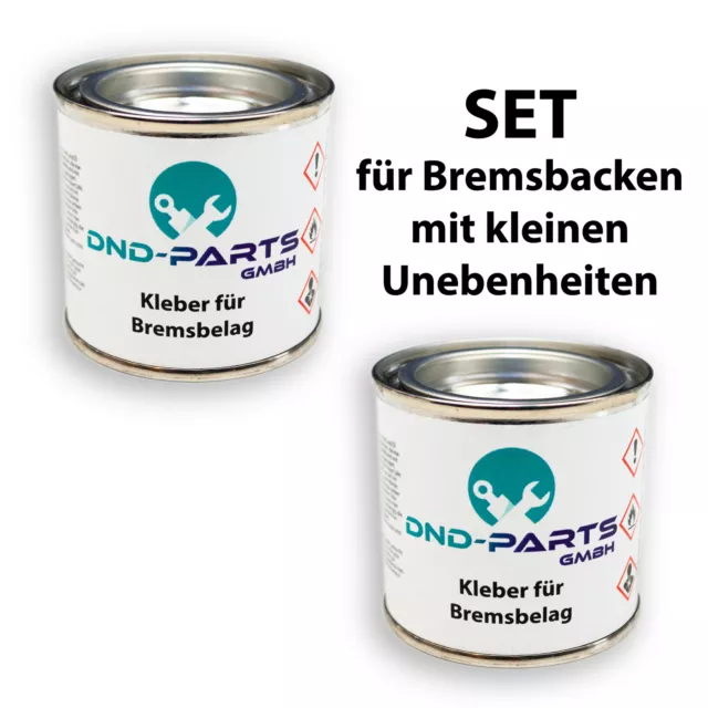 Bremsbelagkleber SET Kleber für Bremsband Bremsbelag Bremsbeläge Bremsbacken