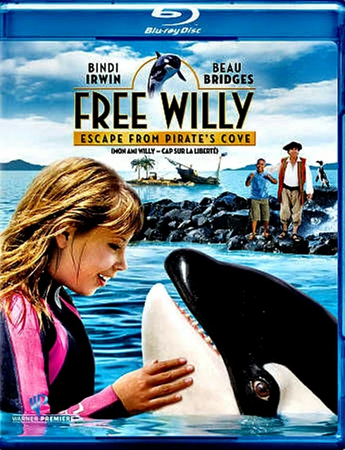 FREE WILLY : Escape From Pirate's Cove (Blu-ray, 2010) Beau Bridges ...