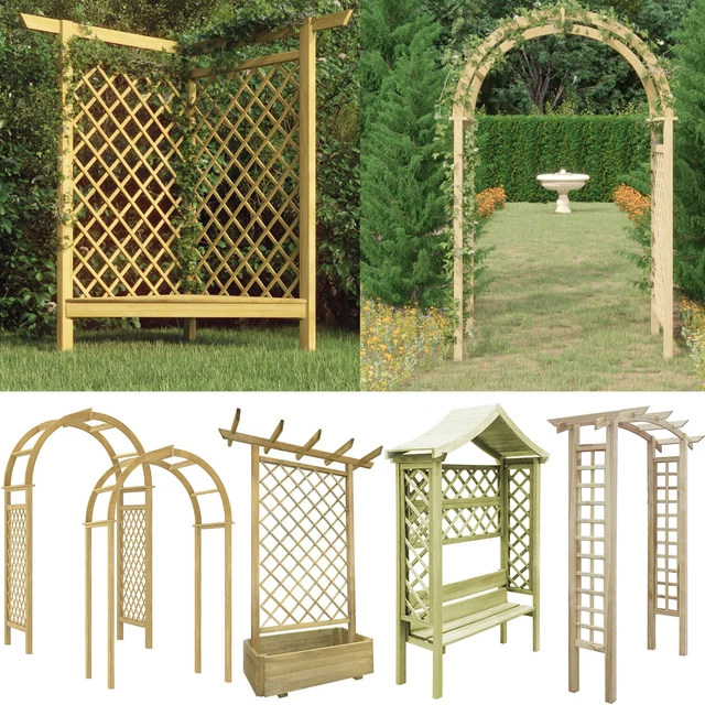 ROSENBOGEN PERGOLA GARTENBOGEN Torbogen Rankhilfe Spalierbogen Holz