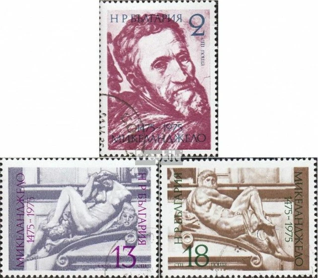 Bulgarien 2387-2389 (kompl.Ausg.) gestempelt 1975 Michelangelo